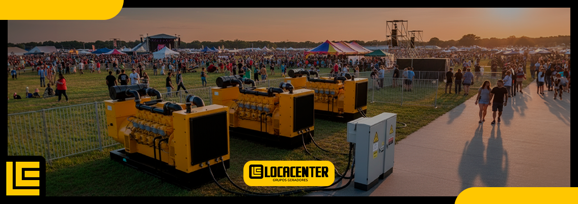 benefícios de geradores de energia para eventos